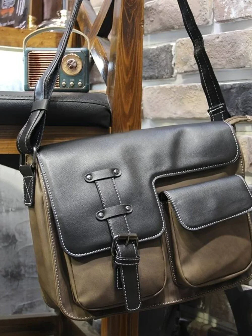 Vintage Messenger Bag Retro Crossbody Shoulder Bag